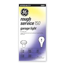 GE Lighting 72532 150-Watt A21 Rough Service Garage Lighting Bulb, 1-Pack