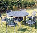 Cambridge Round 150cm Table with 6 Carver Chairs