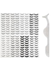 Beauty: High Quality Professional Glamour Beauty Set Kit of Extensions Eye Lash Applicator Clip And Classic False Fake Eyelashes Black 8 Styles By VAGA? - VAGA