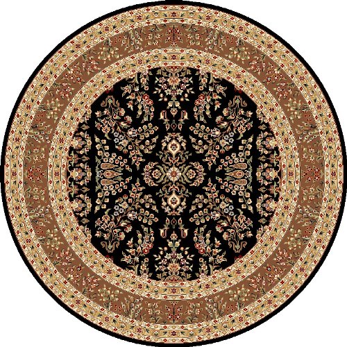 Safavieh Lyndhurst LNH331D Black 8' Round Area Rug