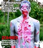 Zombie Industries Tactical Lifesize Bleeding Zombie Target Chris Airsoft Handgun Rifle Pistol Range Shooting Target for Zombie Outbreak Apocalypse Survival