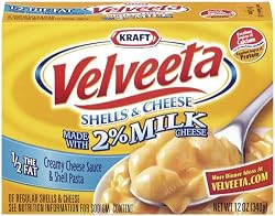 Velveeta Shells and Cheese with 2 Percent Milk, 12-Ounces (Pack of 6)