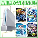 Wii Console Combo (Remote, Nunchuck, Carnival, Crash of the Titans, Ice Age 2)
