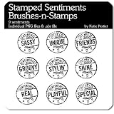 Photoshop Brushes - Stamped Sentiments