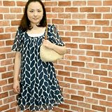 「Cavecrochet シフォンオーバルプリント授乳チュニックワンピース」の画像