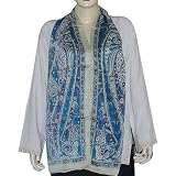 Neck Crepe Vintage Silk Scarves Casual Accessories 20 X 68 Inches