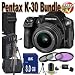 Pentax K30 Digital Camera with 18-55mm Lens Kit (Black) + 8GB SDHC Class 10 Memory Card + Extended Life Battery + External Rapid Travel Quick-Charger + USB Card Reader + Memory Card Wallet + Shock Proof Deluxe Case + 3 Piece Professional Filter Kit + Professional Full Size Tripod + Accessory Saver Bundle!