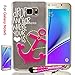 Galaxy Note 5 Case, Note5 Case Protector, MerKuyom® [Pink Anchor Heart] [Clear Transparent] [Flexible Gel] Thin Rubber Soft TPU Case Skin Cover Protector For Samsung Galaxy Note 5 Note5 N920,W/ Stylus