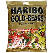 Haribo Gold-Bears Gummy Candy 3 Pound Bag Pack of 4