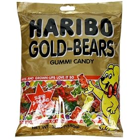 Haribo Gold-Bears Gummy Candy, 3 Pound Bag (Pack of 4)