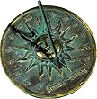 Rome RM2370 Brass Sunrise/Sunset Sundial