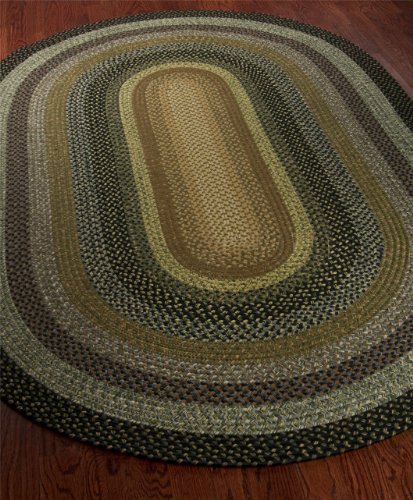 5' x 8' Oval Oscar Isberian Rugs Area Rug Blue/Multi Color Handmade China