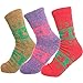 Winter Wool Angora Reindeer Snowflakes Knit Ankle High Socks
