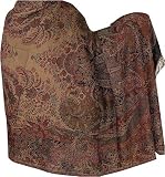 Prayer Shawl in Pure Wool in Jacquard Patterns for Meditation and Yoga 106
