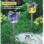 Solarleuchten Tulpe 2-er Set mit LED  Farbwechsel und Edelstahlfu�