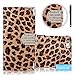 iPhone 6 Case, Tradekmk(TM) Fashion Luxury Premium PU Leather Slim Fit [Bling Crystal Leopard Print Skin] Folio Magnet Hand Strap Wallet Cover Case with Card Holders Compatible with Apple iPhone 6(4.7)-[+Stylus]-(Brown)