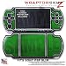 Carbon Fiber Green and Chrome WraptorSkinz Skin and Screen Protector Kit fits Sony PSP Slim