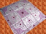 Unique Bead work Square Indian Table Linen Tablecloth