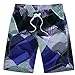 Aivtalk Men's Summer Cargo Swim Trunk Board Shorts Swim Surf Trunks Purple