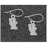 Logo Art Kenyucky Wildcats Sterling Silver Team Font 5/16 Dangle Earrings