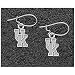 Logo Art Kenyucky Wildcats Sterling Silver Team Font 5/16 Dangle Earrings