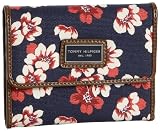 61VZ0hvlLuL. SL160  Tommy Hilfiger Mission Floral French Wallet,Medieval Blue,one size