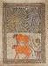 Madhubani Painting Home Decor Organic Color Paper 22 x 30 inches