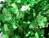 Shamrock Green St. Patricks Day Wire Party Garland, 6 pack - total 150 feet.