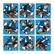 B Dazzle Outer Banks' Lighthouses Scramble Squares 9 Piece Puzzle