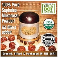 NaturOli Soap Nuts / Soap Berry Powder - USDA Certified Organic. 100% natural detergent / cleanser. - Plus for personal & hair care! - Finely ground & sifted Sapindus Mukorossi. No chemicals or fillers! Made in USA! - NEW 7-oz Jar & BULK sizes available!