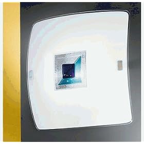 Eglo 88534A Input, Blue, 2-Light Wall Ceiling Light Fixture by Eglo