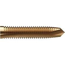 Union Butterfield TN1785 High-Speed Steel Spiral Point Tap, TiN Coated, Round Shank with Square End, Plug Chamfer