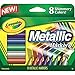 Crayola Metallic Markers, 8 Shimmery Colors per Pack (2-Packs)