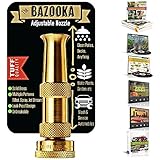 OUTBACKTUFF Bazooka Brass Hose Nozzle Sprayer