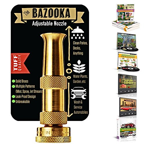 Outbacktuff bazooka brass hose nozzle sprayer