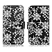 Cellularvilla Wallet Case for LG Lucid 3 VS876 Pu Leather Wallet Card Flip Open Pocket Case Cover Pouch (Black Glitter)