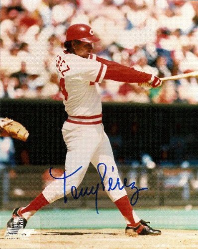 Autographed/Hand Signed Tony Perez Cincinnati Reds 8x10 Photo