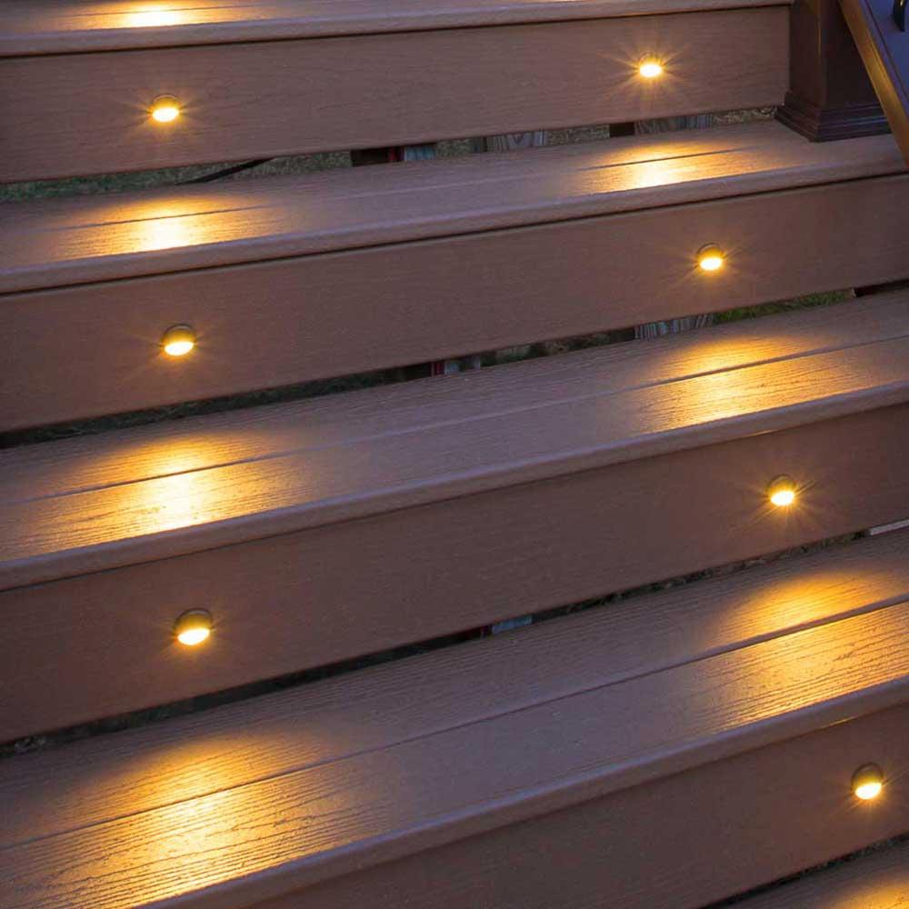 LED Stair Light Bronze, (4 pack), BZRISERLED4PKC Home