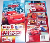 Disney Pixar Cars Valentine's Day 34 Cards 35 Tattoos