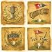 Antique Golf Absorbent Coasters