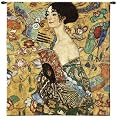 Lady With Fan Wall Tapestry