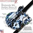 Radioactive Blue Skin by WraptorSkinz TM fits Nintendo Wii Guitar Hero III (3) Les Paul Controller (GUITAR NOT INCLUDED)