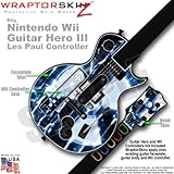 Radioactive Blue Skin by WraptorSkinz TM fits Nintendo Wii Guitar Hero III  ....