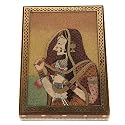 Handmade Sheesham Box with Gemstone Painting