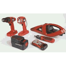 Black and Decker BD518TBFTV 5 PC 18 Volt Drill Set by BLACK & DECKER POWER TOOLS