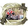 River's Edge Realistic Looking Antler Photo Frame, 4 X 6- Inch