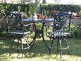 CBM Outdoor Patio Furniture 5 Piece Aluminum 48
