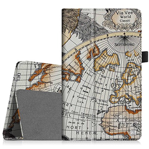Fintie Verizon Ellipsis 8 Case - Slim Fit Premium Vegan Leather Cover with Stylus Loop for Verizon Ellipsis 8 4G LTE Tablet, Compatible With Verizon Ellipsis Kids, Map Pattern Fintie Verizon Ellipsis 8 Case - Slim Fit Premium Vegan Leather Cover with Stylus Loop for Verizon Ellipsis 8 4G LTE Tablet, Compatible With Verizon Ellipsis Kids, Map Pattern
