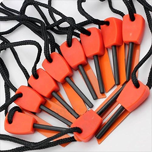 10PCS mini Emergency Flint Fire Starter Rod Lighter Magnesium camping tool kits