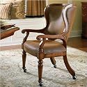 Hooker Furniture 366-75-500 Waverly Place Tall Back Castered Game Chair in Cherry